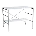 Ida Desk - White Lacquer/ Chrome