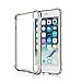 Emixc iPhone 7 Case, Crystal Clear Back Cover [Shock Absorption/Drop Protection] Air Cushions Hard Plastic PC+TPU Protective Case for iPhone 7(4.7inch)(2016) (Transparent Black)