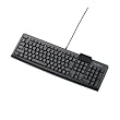 ELECOM ファイナルファンタジーXIVモデル メンブレン式キーボード 112キー USB Lサイズ ブラック TK-FCM07BK-FF