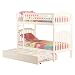Richmond Twin/Twin Bunk Bed with Trundle Bed - White