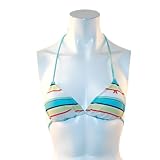 Hurley Get In Line Triangle Girls Swimsuit Top Multi