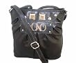 Xoxo Diablo11 Crossbody Messenger Handbag , Black