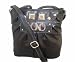 Xoxo Diablo11 Crossbody Messenger Handbag , Black