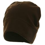 Big Size Fleece Beanie - Brown