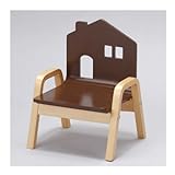 木製ローチェアデスク (W31 チェアー, ブラウン)