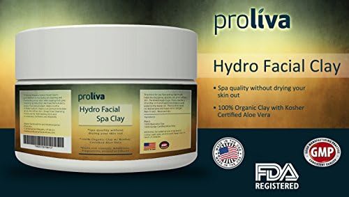 Proliva Aveana Series Original Fast Acting Hydro Facial Clay Mask & Mudd with Aloe Vera. 12oz PRE Mixed | Our Facial Mask Helps De-clog Pores, Absorb Oils, and Soften Skin. Helps Improve Skin Color. Antioxidants Are Incorporated Into the Mask to Stimulate and Detoxify Your Pores of Bacteria, Demodex, and Toxins. Special Blend of Clay and Aloe Vera Ferox From South Africa Will Absorb and Dig Out Dirt, Oils, and Dead Skin From Deep Inside Pores and Leave Your Skin Smooth and Hydrated. NOT Cheap Dry Moroccan Clay! Dries Out Acne, Zits, and Pimples. Normalizes If You Have Keratosis Pilaris. Helps Calm and Soothe Inflammation. Proliva Facial Spa Clay Mask and Mud Will Not Let You Down Guaranteed.