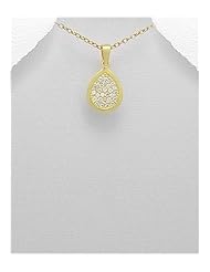 CZ Pendant Necklace In 92.5 Sterling Silver