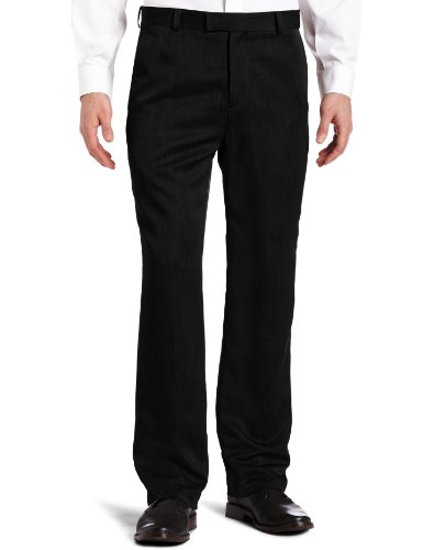 Kenneth Cole Reaction Men's Textured Stria Flat Front Pant