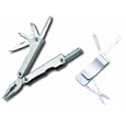 Delk 41147 Stainless Steel Mini Flashlight and 5 in 1 Money Clip, Silver