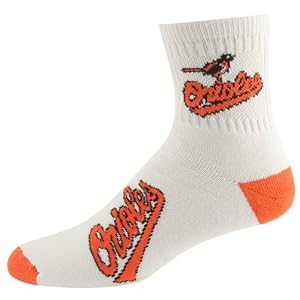 Baltimore Orioles White (501) 10-13 Team Logo Tall Socks