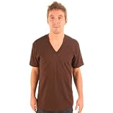 American Apparel 2456 Fine Jersey Short Sleeve V-Neck