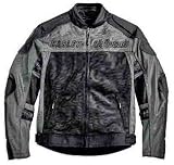 Harley Davidson Men's Blade Mesh Jacket--LIMITED EDITION. NEW for 2009. Fully ventilated poly mesh for maximum airflow and temperature control. Abrasion-resistant textured nylon at shoulders and elbows. Sonic welded Harley-Davidson graphics on chest, sleeves and back. 97201-09VM