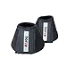 Horze Allround Bell Boots, Reinforced with Durable Synthetic Suede (Black(BL), Large)