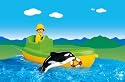 PLAYMOBIL&reg; 6739 - 1.2.3 - Fischerboot mit Wal