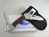 41dH1L68gyL. SL160  MYERCHIN BW300P OFFSHORE FOLDER 3/4 SERRATED PRO SAILING RIGGING KNIFE