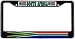 South Africa African Flag Black License Plate Frame Metal Holder