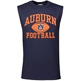 Auburn Tigers Navy Blue Old School Football Sleeveless T-shirt