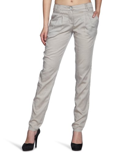 TOM TAILOR Denim Damen Hose, 64002920071/light cotton Chino, Gr. 32, Grau (2577) Preisvergleich