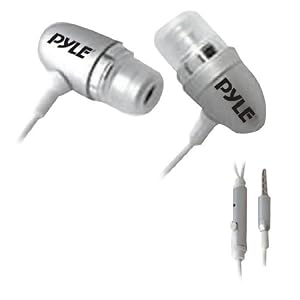 PYLE PIEHIP20W Ultra Slim In-Ear Earbud Stereo Headphones and Microphone for Cell Phone/iPhone 3G/iPod/MP3 Player (White)