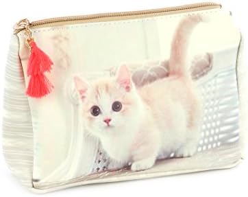 Kitty Cat Cosmetic Makeup Bag or Pouch Wallet