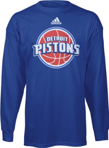 Detroit Pistons Kids 47 adidas Team Logo Long Sleeve Tee