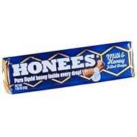 Ambrosoli Honees Milk and Honey Filled Drops, 1.50-Ounces Bars (Pack of 24)