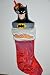BRING ON THE BATMAN - HOLIDAY STOCKING - Fabric stocking with vinyl head (22