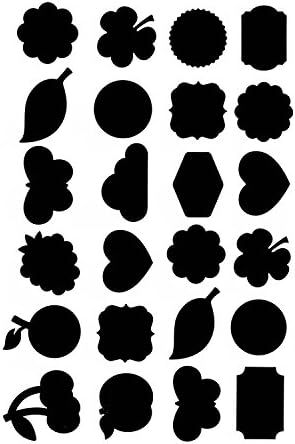 CHALKOO 48 Piece- Cute design Chalkboard Labels with free Liquid Chalk Marker as gift