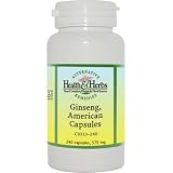 Alternative Health & Herbs Remedies Ginseng, American Capsules, 240-Count Bottle