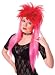 Punk Top Wig Pink & Red Top