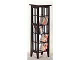 IMAGE OF 5-tier Cd / Dvd Rack in Espresso Finish ADS50418