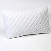 Homescapes - New Improved with 100% Cotton Top Quilted Pillow Protector - Pair