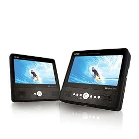 Coby TFDVD7750 7" Dual Screen Portable Table DVD/CD/MP3 Player