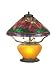 Dale Tiffany TT60918 Poppy Tiffany Table Lamp, Amber and Art Glass Shade