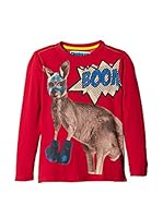 Desigual Kids Camiseta Manga Larga (Rojo)
