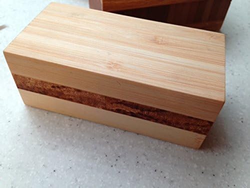 2"x4" Sample Vertical Grain Natural Face with Wheat Strand Core, Teragren Bamboo Butcher Block Countertop