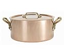 De Buyer, Copper, Round Stewpan and Lid, 16x8 cm, 1,6 litres