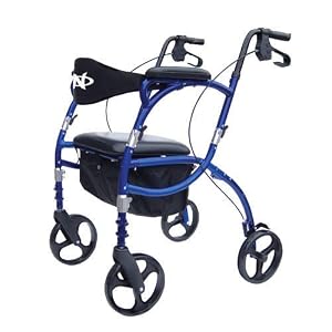 Hugo Navigator: 2-in-1 Rollator &Transport Chair