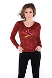 St. Louis Cardinals Women's Burnout Thermal Top - By Alyssa Milano