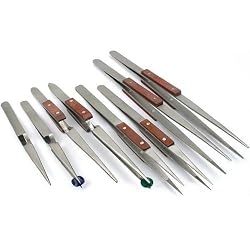8 Cross Locking Straight Tweezers Soldering Hand Tools