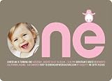 Penguin 1st Birthday Photo Invitation