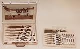 24pc Concord High Quality Cutlery knife Knives Set with Aluminum Brief Case