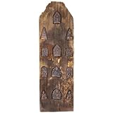 Teak Shingle with Buddha Wall Hanging