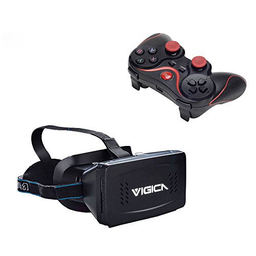 Check Out This VIGICA Virtual Reality 3D Video Glasses VR Headset Bluetooth Game Controller Gamepad ...