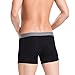 David Archy Men's 4 Pack Low Rise Ribbed Micro Modal Boxer Briefs (L, Black)