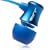 JBuds J3 Micro Atomic In-Ear Earphones with Travel Case (Electric Blue) [Amazon Frustration-Free Packaging]