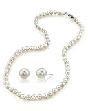 7-8mm White Freshwater Pearl with Matching Earrings