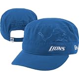 NFL Women's Detroit Lions Goal-2-Go Military Cap (Blue, One Size Fits All)