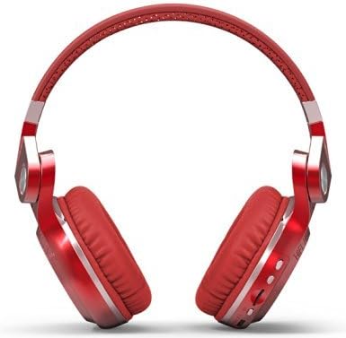 Fentac Bluedio T2 Plus Turbine Wireless Headphones With Mic Micro SD Card Slot FM Radio (Red)