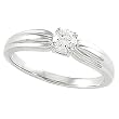 14K White Gold Diamond Solitaire Engagement Ring - 0.25 Ct.